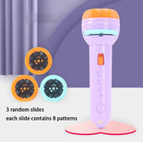Flashlight Projector Torch Lamp Toy Baby Sleeping Story Book Early Education Toy for Kid Holiday Birthday Xmas Gift Light Up Toy
