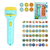 Flashlight Projector Torch Lamp Toy Baby Sleeping Story Book Early Education Toy for Kid Holiday Birthday Xmas Gift Light Up Toy