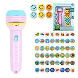 Flashlight Projector Torch Lamp Toy Baby Sleeping Story Book Early Education Toy for Kid Holiday Birthday Xmas Gift Light Up Toy
