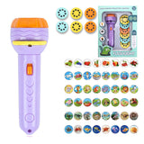 Flashlight Projector Torch Lamp Toy Baby Sleeping Story Book Early Education Toy for Kid Holiday Birthday Xmas Gift Light Up Toy