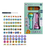 Flashlight Projector Torch Lamp Toy Baby Sleeping Story Book Early Education Toy for Kid Holiday Birthday Xmas Gift Light Up Toy
