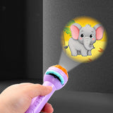 Flashlight Projector Torch Lamp Toy Baby Sleeping Story Book Early Education Toy for Kid Holiday Birthday Xmas Gift Light Up Toy