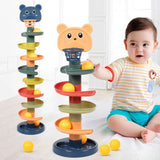 Kids Shooting Track Spinning Baby Stacking Fun Slide Tower Rolling Ball Small Ball Rolling Beads Education Toys Gift