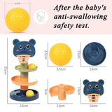 Kids Shooting Track Spinning Baby Stacking Fun Slide Tower Rolling Ball Small Ball Rolling Beads Education Toys Gift