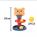 Kids Shooting Track Spinning Baby Stacking Fun Slide Tower Rolling Ball Small Ball Rolling Beads Education Toys Gift