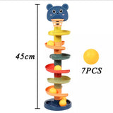 Kids Shooting Track Spinning Baby Stacking Fun Slide Tower Rolling Ball Small Ball Rolling Beads Education Toys Gift