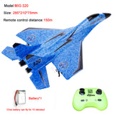 MIG 320/530 2.4G RC Airplane Toy Remote Control Glider Remote Control Fighter Hobby RC Plane Glider Aircraft Foam Toys for Boys Kids Gift