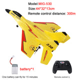 MIG 320/530 2.4G RC Airplane Toy Remote Control Glider Remote Control Fighter Hobby RC Plane Glider Aircraft Foam Toys for Boys Kids Gift