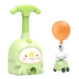 Funny Balloons Powered Car Piggy/Bee/Dinosaur Cartoon Inflator Aerodynamic Vehicle w/ Pump Launch Kids Educational Toy