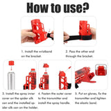 Spider Glove Toys Cartoon  Wrist Launcher Set with Silk Jar Toy Shooter Props Toy for Boys Birthday Gift