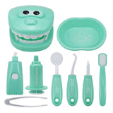 9 Piece Set Child Cosplay Oral Dentistry Little Doctor Nurse Toy Dentist Set Play House Game Medical Toy Cognition Plastic Model