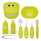 9 Piece Set Child Cosplay Oral Dentistry Little Doctor Nurse Toy Dentist Set Play House Game Medical Toy Cognition Plastic Model