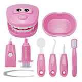 9 Piece Set Child Cosplay Oral Dentistry Little Doctor Nurse Toy Dentist Set Play House Game Medical Toy Cognition Plastic Model