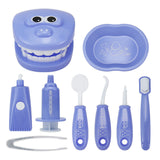 9 Piece Set Child Cosplay Oral Dentistry Little Doctor Nurse Toy Dentist Set Play House Game Medical Toy Cognition Plastic Model