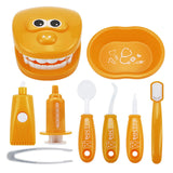 9 Piece Set Child Cosplay Oral Dentistry Little Doctor Nurse Toy Dentist Set Play House Game Medical Toy Cognition Plastic Model