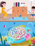 Children's Electric Music Rotating Magnetic Fishing Toys Baby Board Game Outdoor Sports Educational Toy Gift
