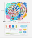 Children's Electric Music Rotating Magnetic Fishing Toys Baby Board Game Outdoor Sports Educational Toy Gift