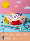 Children's Electric Music Rotating Magnetic Fishing Toys Baby Board Game Outdoor Sports Educational Toy Gift